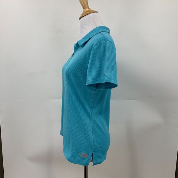 The North Face Flight Series Polo Shirt Womens S Small Blue Short Sleeve 1/4 Zip - Picture 5 of 14